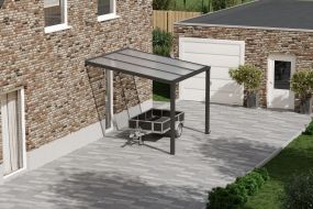 Flacher Carport Anthrazit (3.0 x 3.0 M)