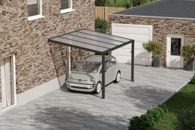 Flacher Carport Anthrazit  (4.0 x 3.0 M)