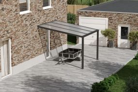 Flacher Carport Anthrazit (3.0 x 3.5 M)