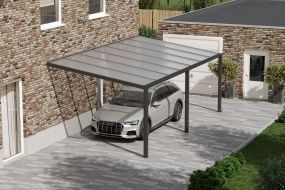 Flacher Carport Anthrazit (7.0 x 3.5 M)