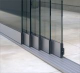 Greenline Glasschiebewand aluminium (5,0 M - 5 spurig)